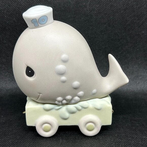 PRECIOUS Moments “May Your Birthday be Mammoth” 10th Birthday Train figurine - Picture 1 of 3